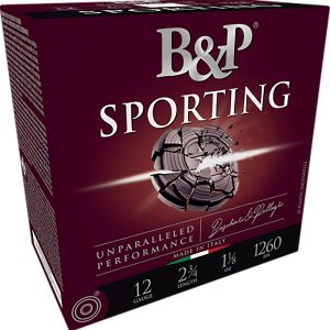 B&p Ammunition 12B1SCF8 Sporting Clay 12Gauge 2.75" 1oz 8Shot 25 Per Box/10 Case